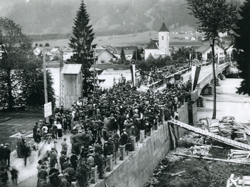 Reutte 1927, Einweihung der Lechaschauer Brücke