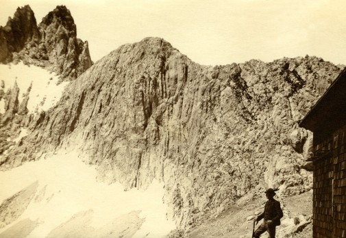 Bergsteiger 1923, vor der Partenkirchner Dreitorspitze