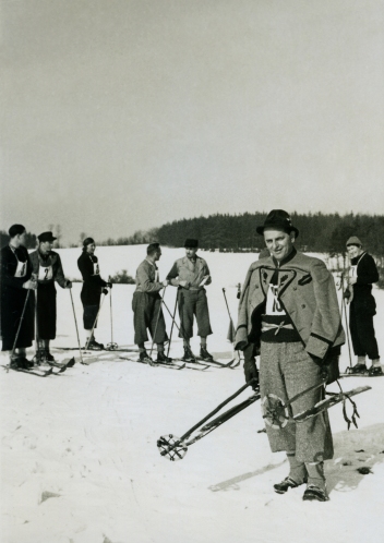 Schifahrer im Fichtelgebirge, 1939