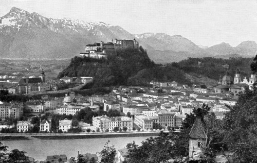 Salzburg 1907 - vom Kapuzinerberg