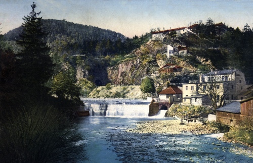Innsbruck 1912, Sillfall mit Berg Isel