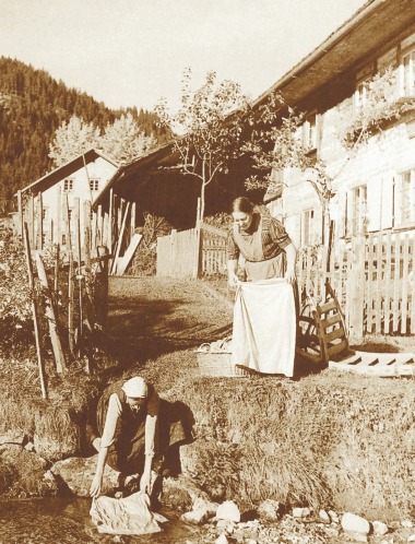 Tannheim 1930er, Waschweiber