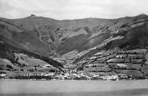 Zell am See 1912, gegen die Schmittenhöhe