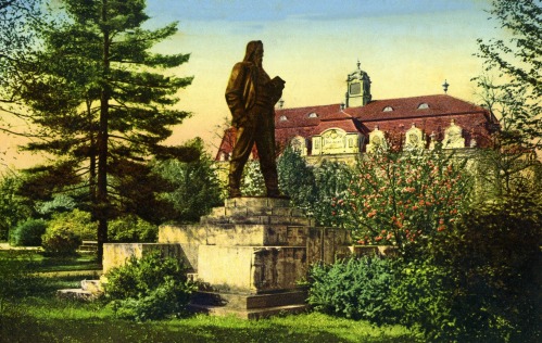 Linz 1915, Stelzhammer-Denkmal im Volksgarten
