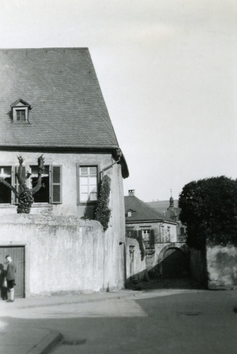 Trier ca 1940, alte Gasse in Trier