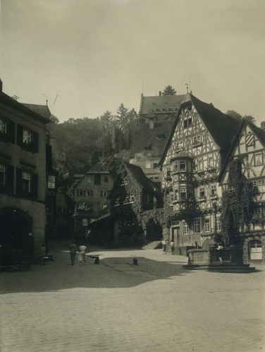 Miltenberg 1935, Marktplatz am Schnatterloch